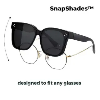SnapShades™ γυαλιά ηλίου που φοριούνται πάνω από γυαλιά οράσεως